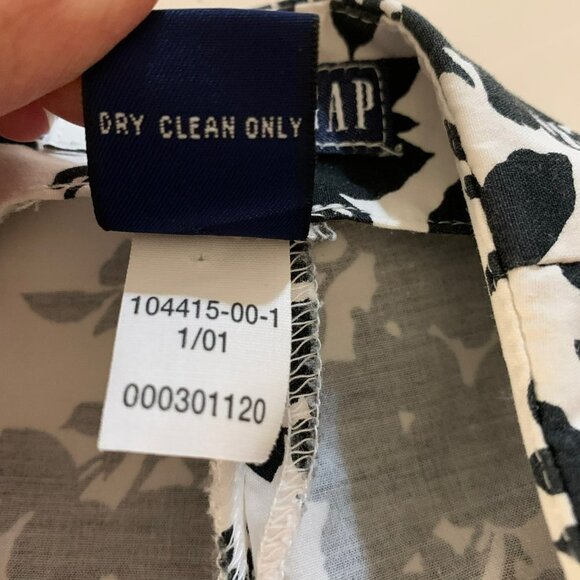 Gap Black & White Floral Crop Stretch Pants - Picture 4 of 8